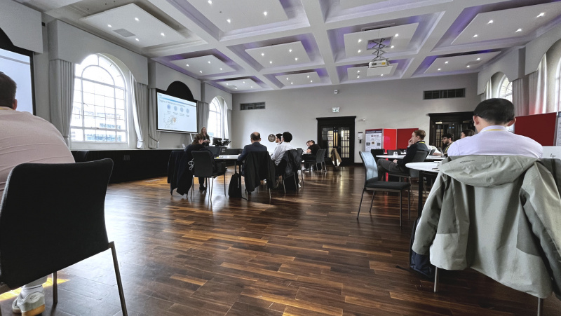 The main room of the metamaterials manufacturing conference 2026, hosted at The Exhcnage in Brimingham.