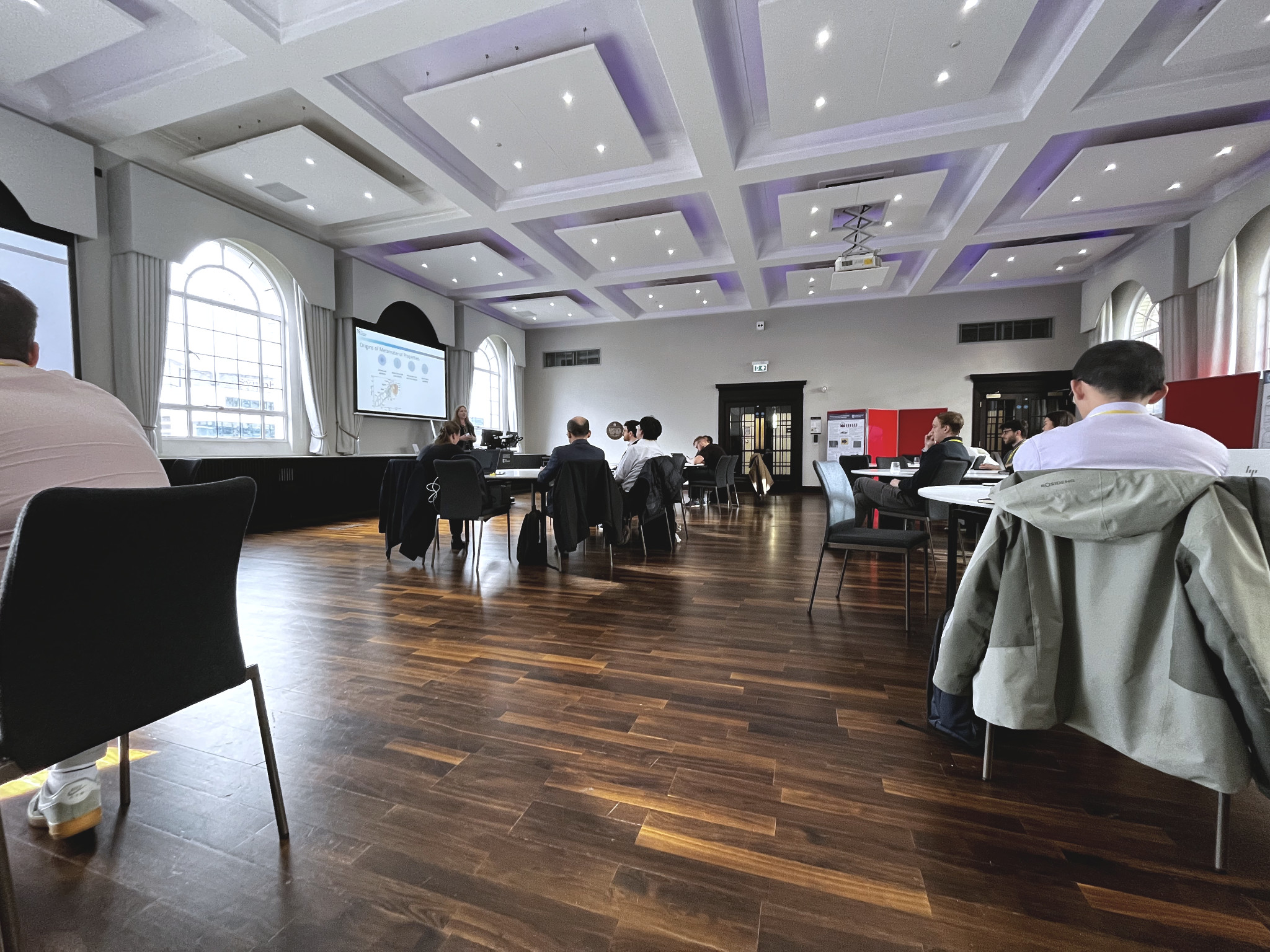 The main room of the metamaterials manufacturing conference 2026, hosted at The Exhcnage in Brimingham.